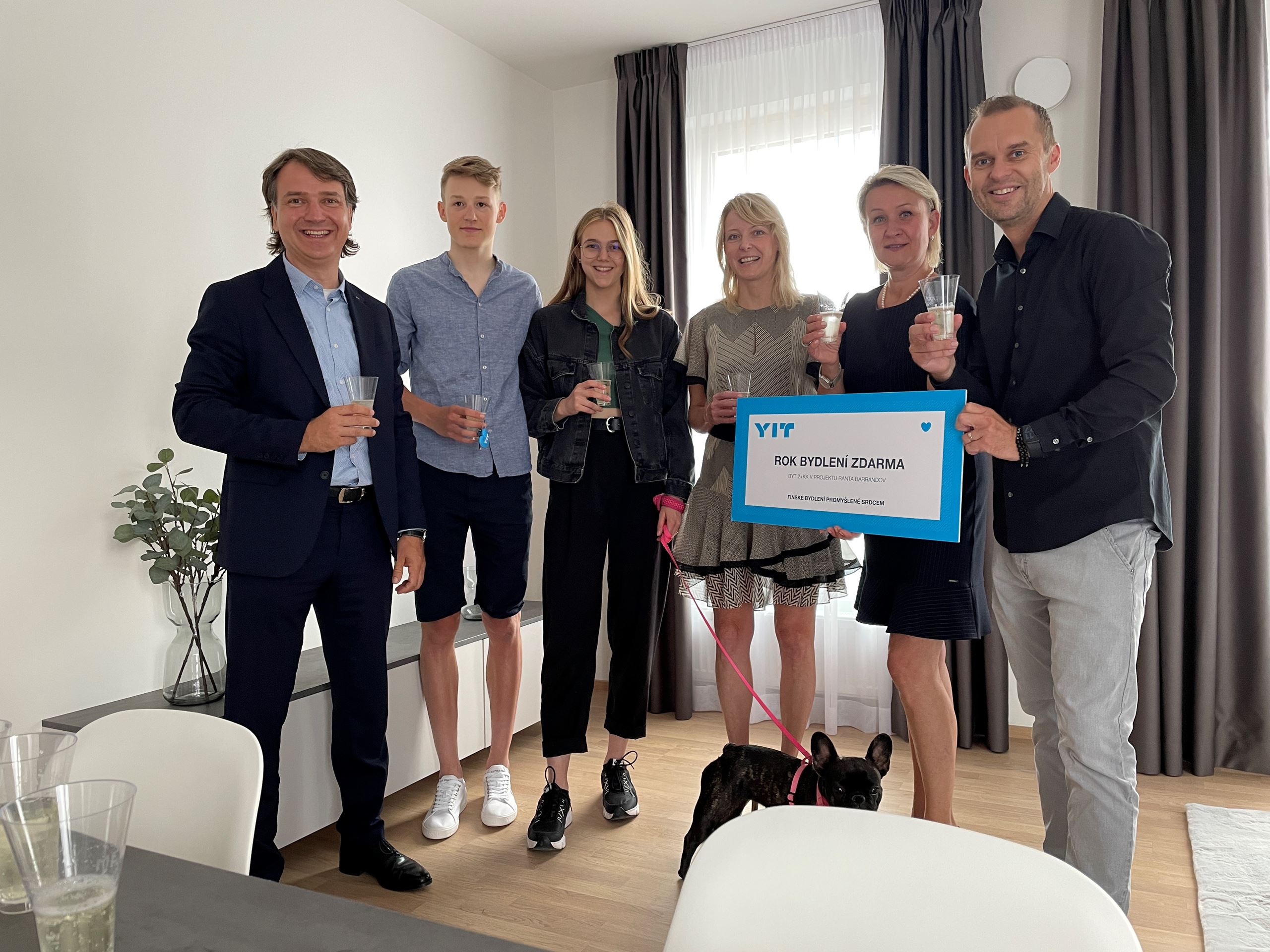 Výherci soutěže „Rok bydlení zdarma“ už se nastěhovali do bytu od YIT!