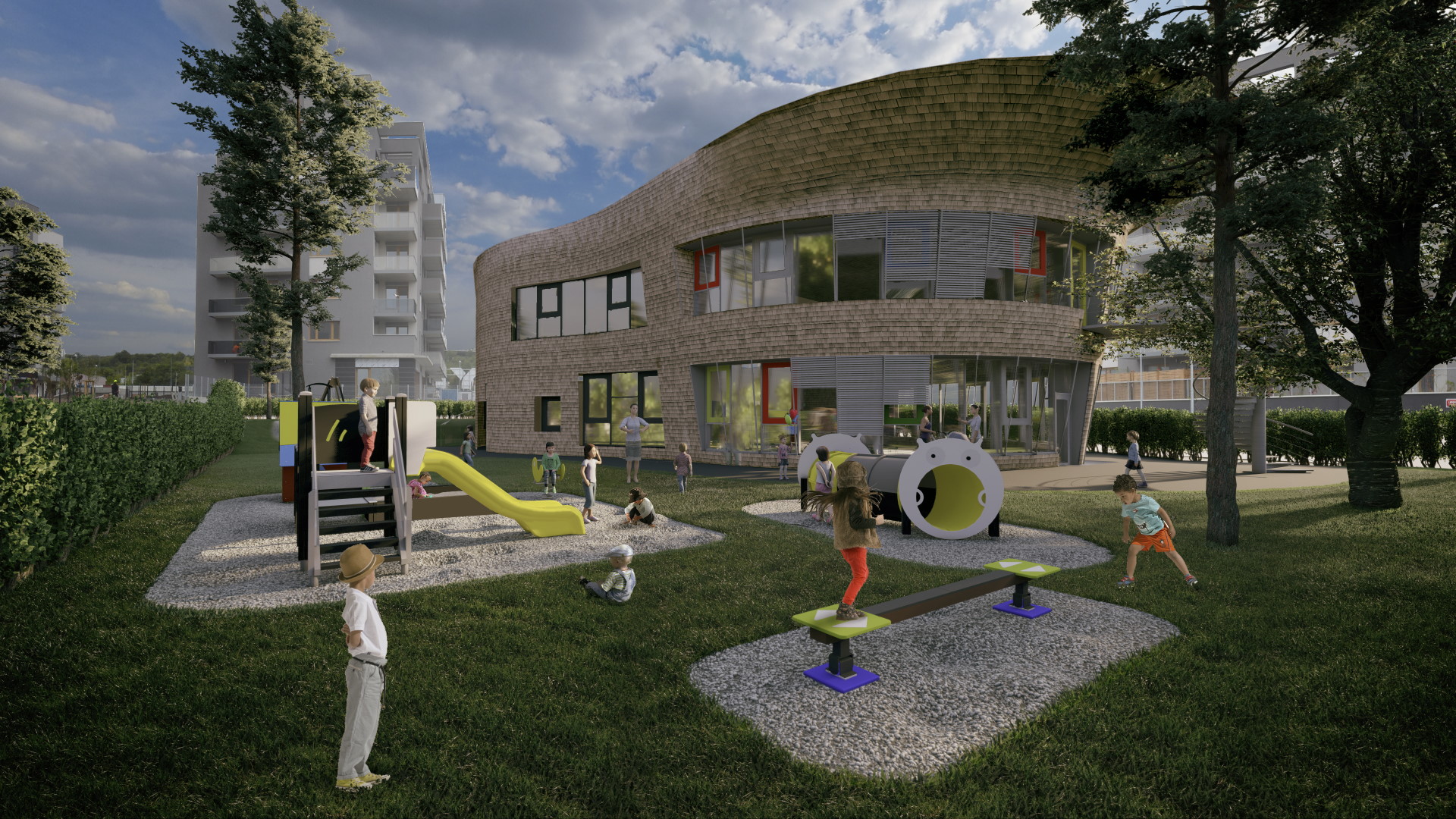 Začali jsme stavět školku v projektu Suomi Hloubětín