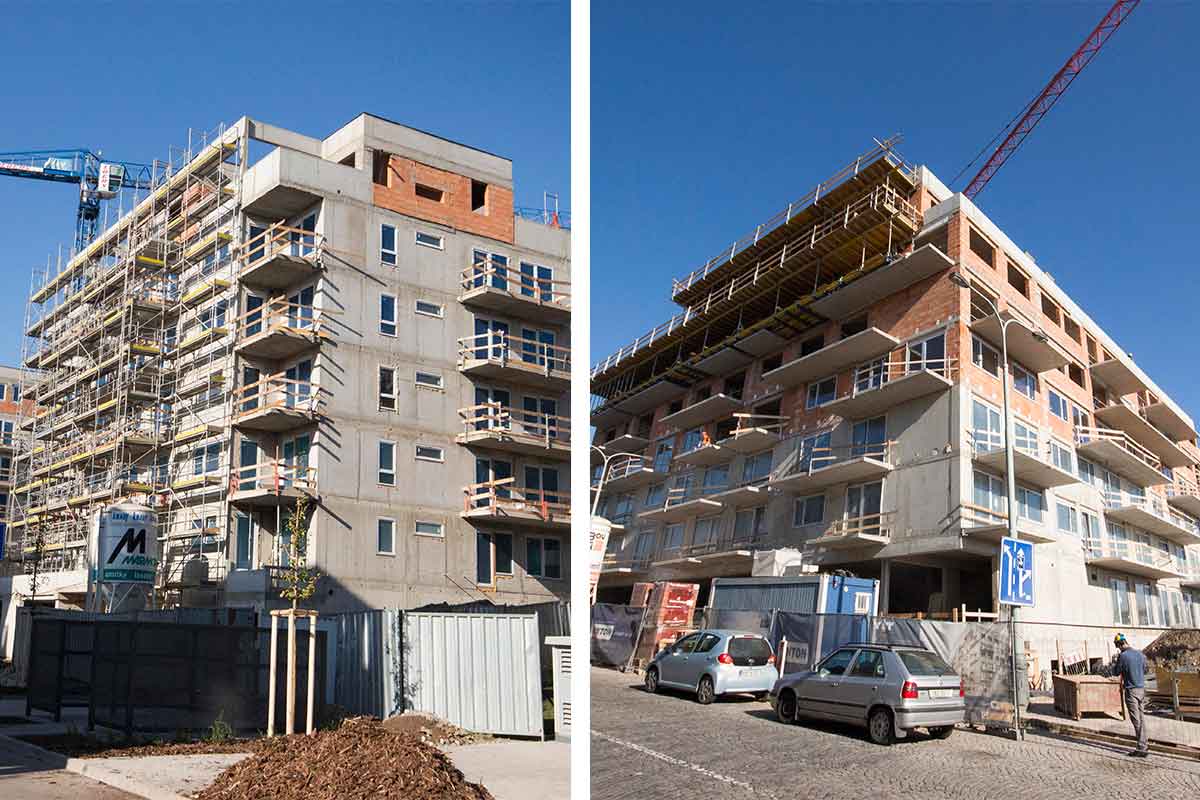 Hrubá stavba projektu Koru Vinohradská a etapy Lahti Suomi Hloubětín dokončena